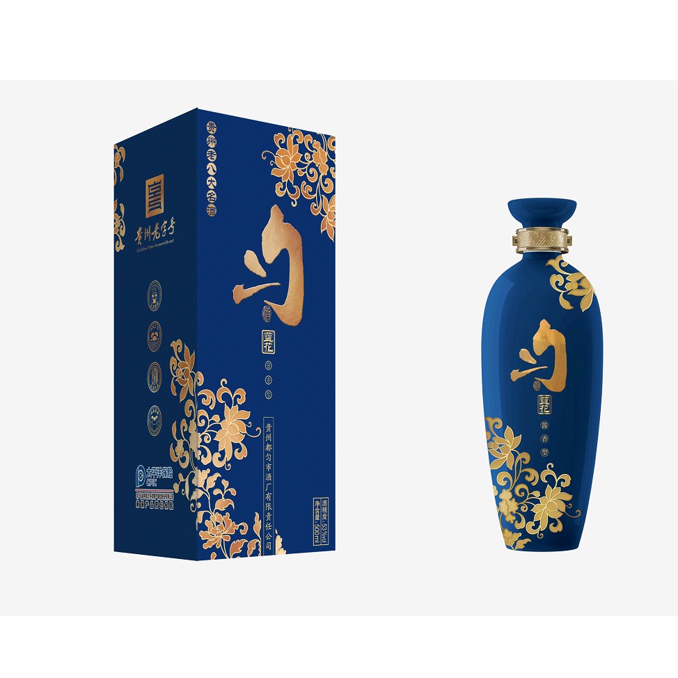 53度匀酒蓝花